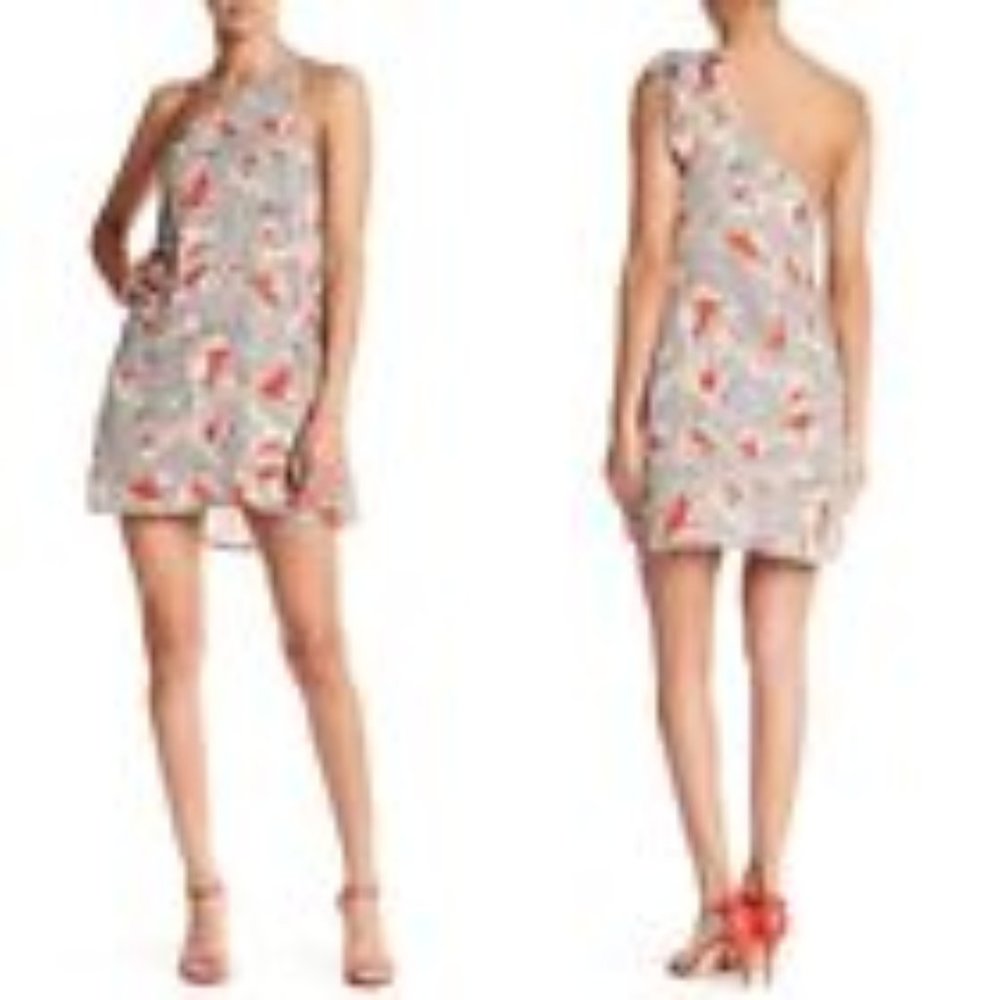 Meghan LA "Candice" One Shoulder Swing Dress NWT